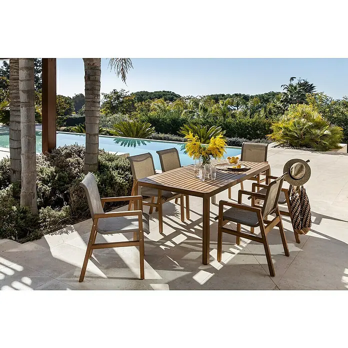 Conjunto de muebles Flavium - 7 piezas, Teca - Foto ambiente