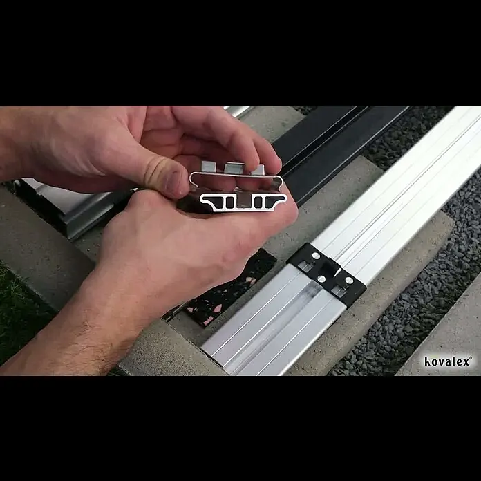 Kovalex Montageclip-Metall - Geeignet für: WPC-Terrassendielen, 25 Stk. - Kovalex® Metallclip