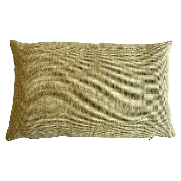 Cojín Eco Green - Mostaza, 30 x 50 cm, 76 % algodón, 24 % poliéster - Vista frontal