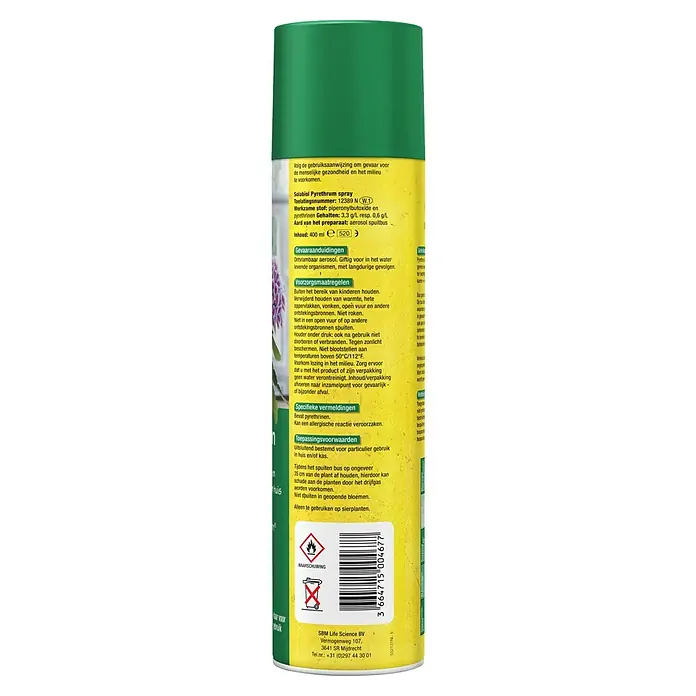 Solabiol Insectenspray luizen - 400 ml - Achteraanzicht
