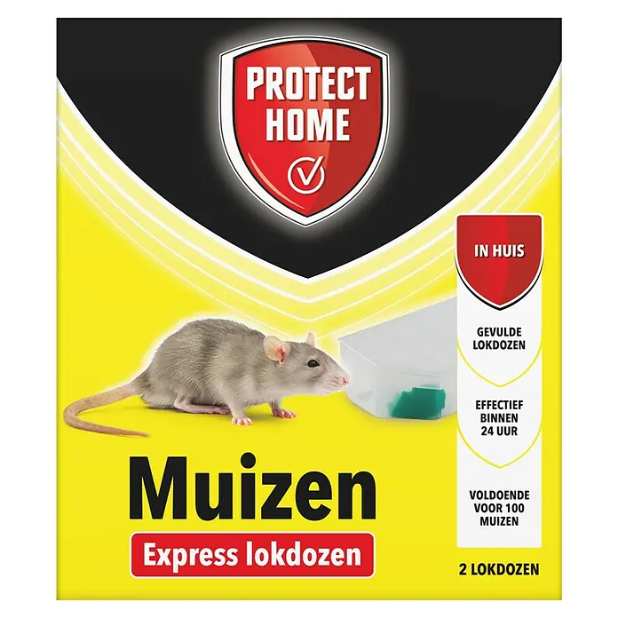 Protect Home Muizenlokdoos Express lokdozen - 2 stk. - Vooraanzicht