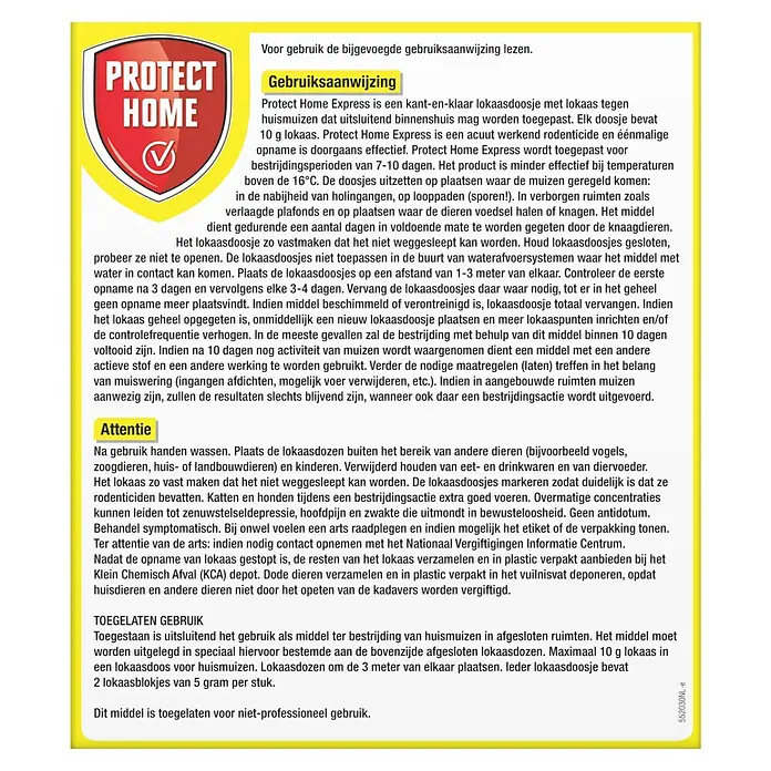 Protect Home Muizenlokdoos Express lokdozen - 2 stk. - Achteraanzicht