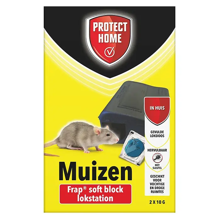 Protect Home Muizenlokdoos Frap soft block lokstation - 1 stk. - Vooraanzicht