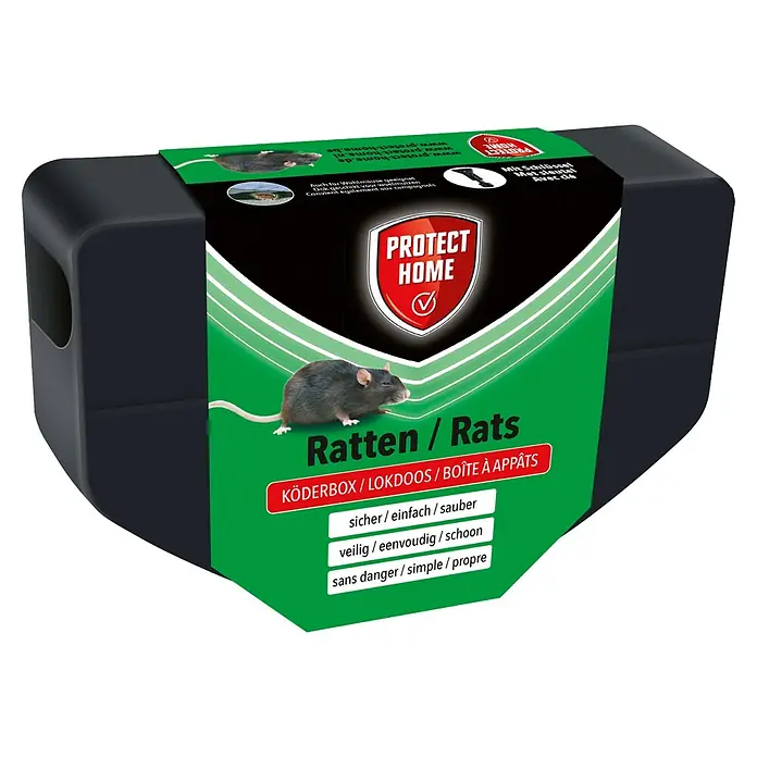 Protect Home Rattenlokaas, depot - 1 stk. - Diagonaal zicht