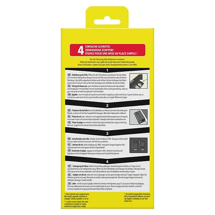 Protect Home Muizenval elektronisch - Muizenbestrijdingsmiddelen, 1 stk. - Achteraanzicht