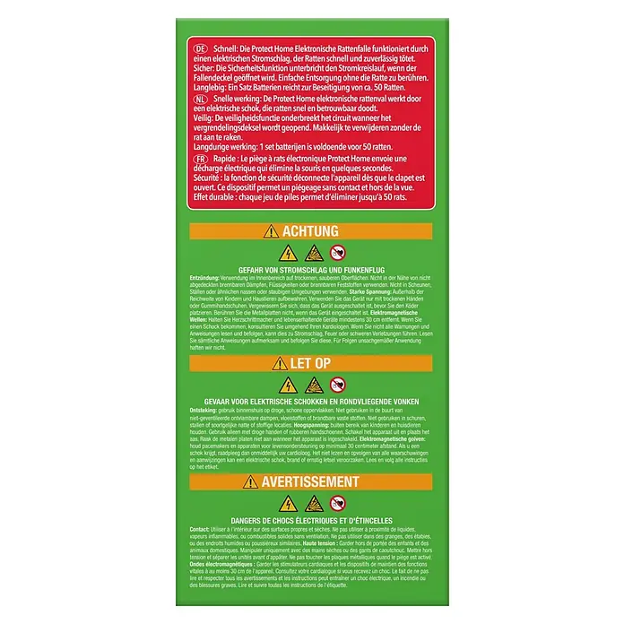 Protect Home Rattenval elektronisch - 1 stk. - Achteraanzicht