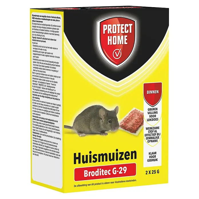 Protect Home Muizenlokaas, porties Broditec G-29 - 2 stk. - Diagonaal zicht