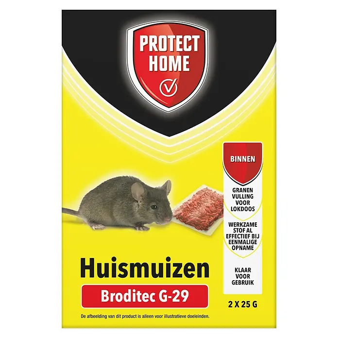 Protect Home Muizenlokaas, porties Broditec G-29 - 2 stk. - Vooraanzicht