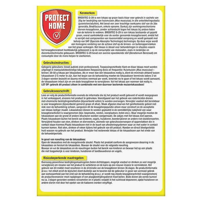 Protect Home Muizenlokaas, porties Broditec G-29 - 2 stk. - Achteraanzicht
