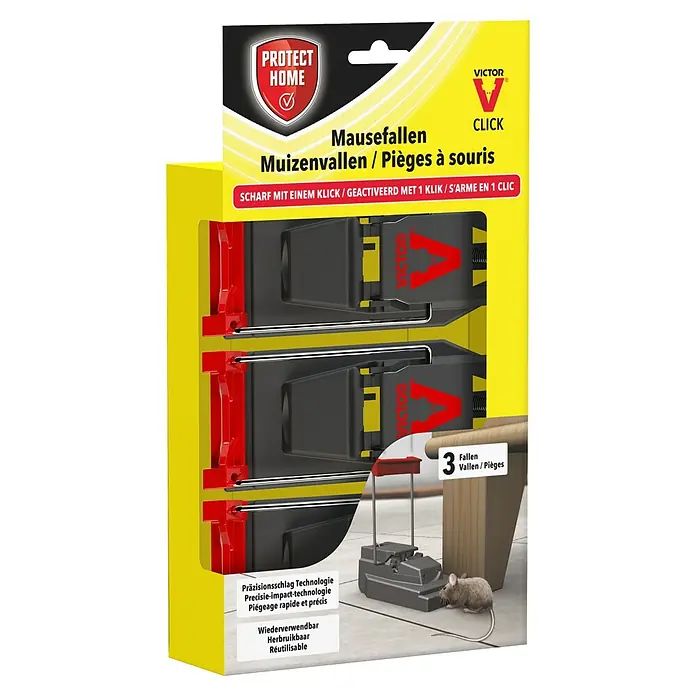 Protect Home Muizenval - Muizenbestrijdingsmiddelen, 3 stk. - Vooraanzicht