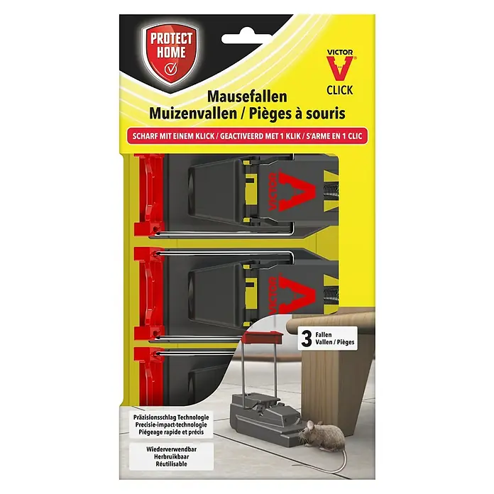Protect Home Muizenval - Muizenbestrijdingsmiddelen, 3 stk. - Vooraanzicht