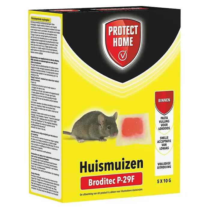 Protect Home Muizenlokaas, pasta Broditec P-29F - 5 stk. - Diagonaal zicht