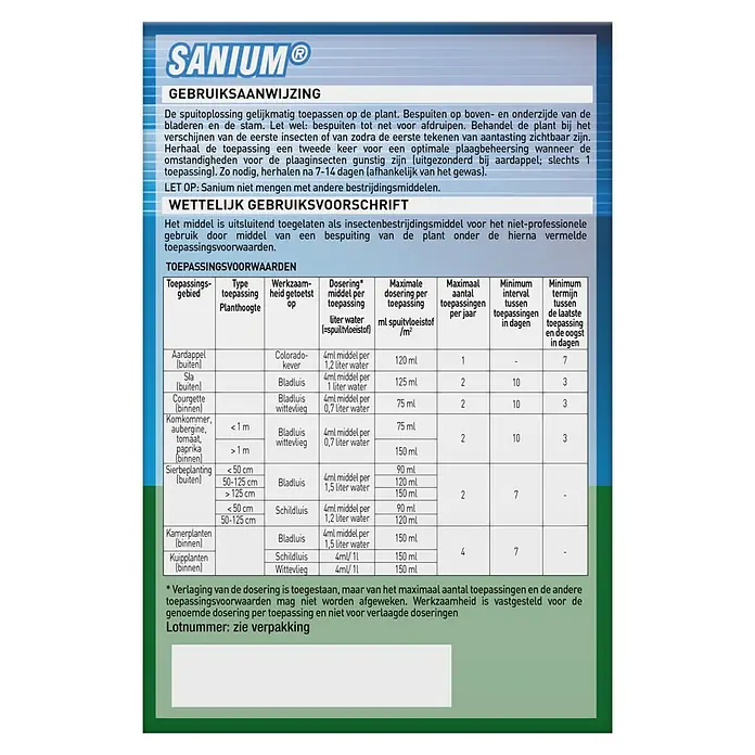 Protect Garden Insectenverdelger Sanium concentraat - Inhoud voldoende voor ca.: 11 l - Achteraanzicht
