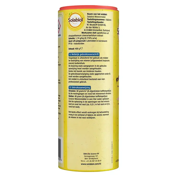 Solabiol Mierenmiddel - 400 g, Granulaat - Vooraanzicht
