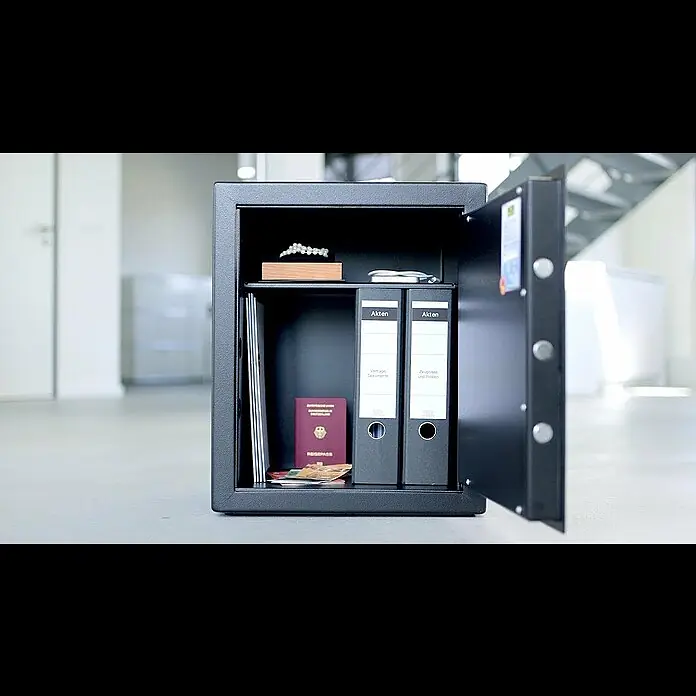Burg-Wächter Caja fuerte Home Safe H 210 E - Candado de combinación electrónico, con comprobación VdS, con certificación ECB-S EN 1300, clase 2/B, L x An x Al: 376 x 402 x 278 mm, Negro - Home Safe H210E
