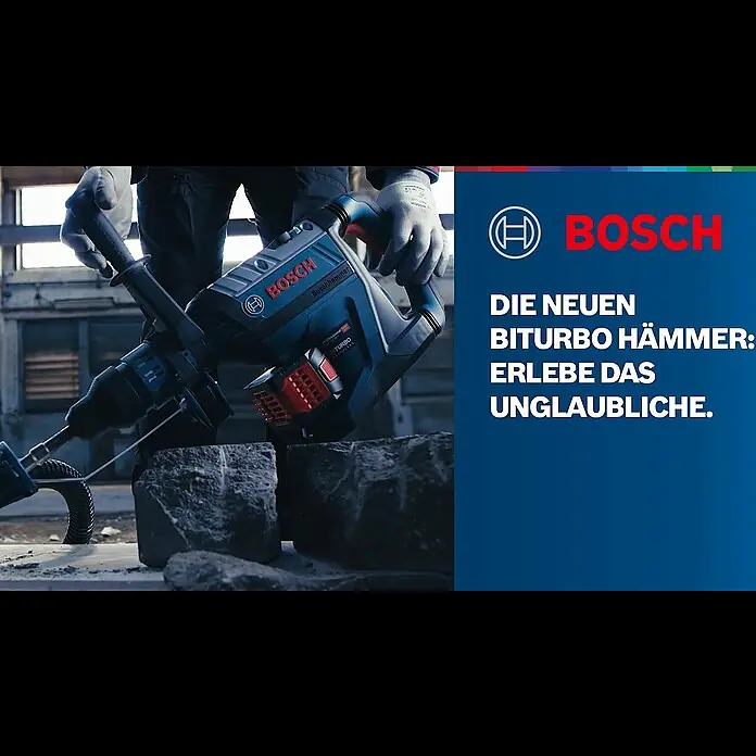Bosch Professional Biturbo Akku-Bohrhammer GBH 18V-34 CF - 18 V, Ohne Akku, Einzelschlagstärke: 5,8 J - Die neuen Bosch Professional BITURBO Hämmer: Erlebe das Unglaubliche