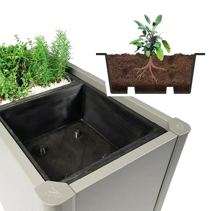 Biohort Pflanzkasten-Einsatz - 4 Stk., Passend für: Biohort Pflanzbeet Belverde - Anwendungsbeispiel