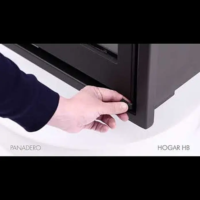 Panadero Hogar de leña HB - 9,8 kW, Volumen de calefacción: 300 m³, Negro - HB EcoDesign