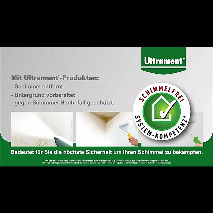 Ultrament Maleracryl mit Schimmelstopp - Weiß, 300 ml - Schimmel entfernen mit Ultrament | BAUHAUS