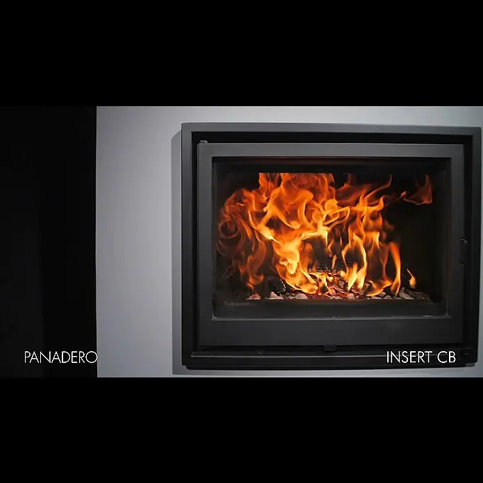 Panadero Insert de leña CB - 9,8 kW, Volumen de calefacción: 300 m³, Negro - CB EcoDesign