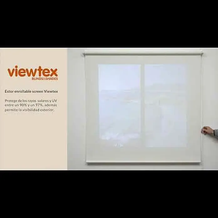 Viewtex Estor enrollable Screen 5% - An x Al: 165 x 250 cm, Blanco - ESTOR ENROLLABLE SCREEN VIEWTEX