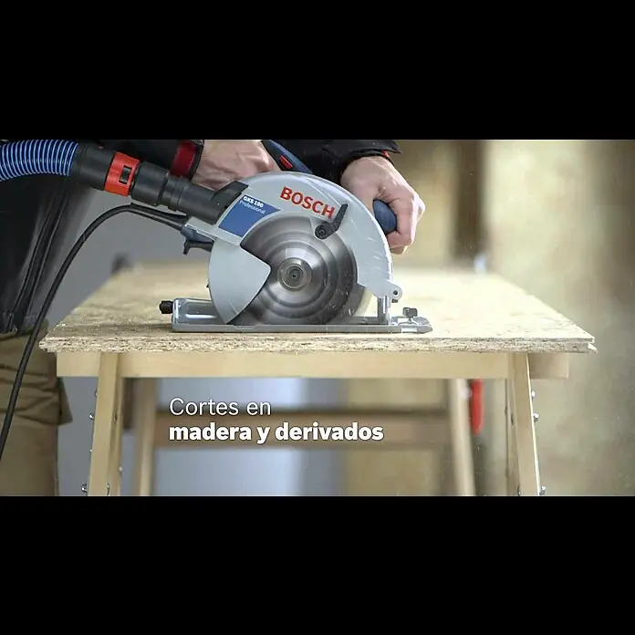 Bosch Professional Sierra circular GKS 190 - 1.400 W, Hoja de sierra: Ø 190 mm, Número de revoluciones de marcha en vacío: 5.500 r.p.m. - GKS 190 Professional