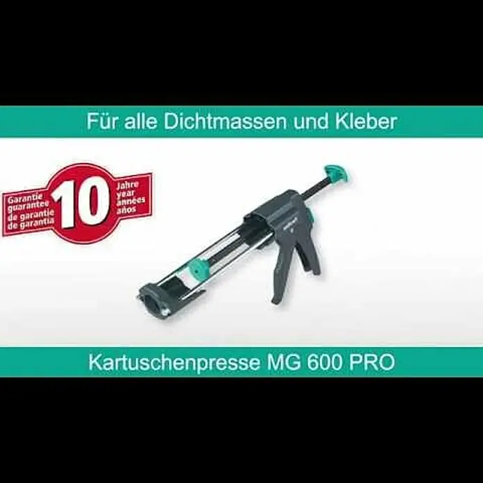 Wolfcraft Kartuschenpresse MG 600 Pro - Für 310 ml Kartuschen - Wolfcraft Mechanische Kartuschenpresse MG 600 PRO
