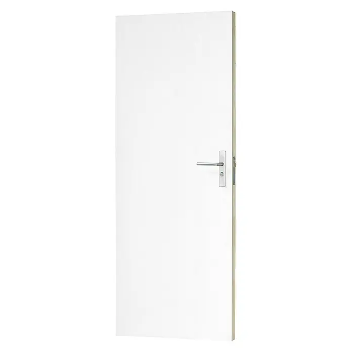 Solid Elements Binnendeur BB-MH - 83 x 211,5 cm, Draairichting: Links- & rechts, Wit, Stomp, Volspaan - Diagonaal zicht