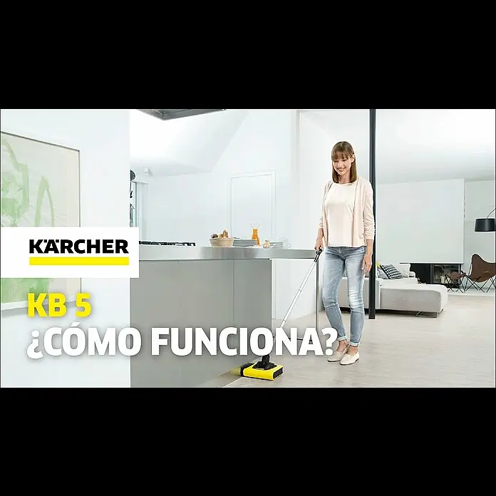 Kärcher Escoba de batería KB 5 - Duración de la batería: 20 min - 30 min, Iones de litio - ¿Cómo funciona la escoba eléctrica KB 5?