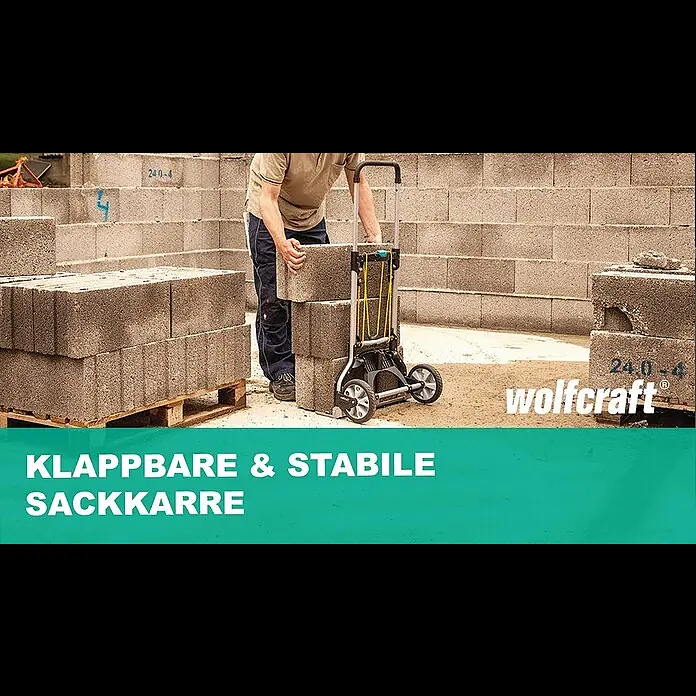 Wolfcraft Transportkarre TS 850 - Tragkraft: 100 kg - Wolfcraft Transportkarre TS 850