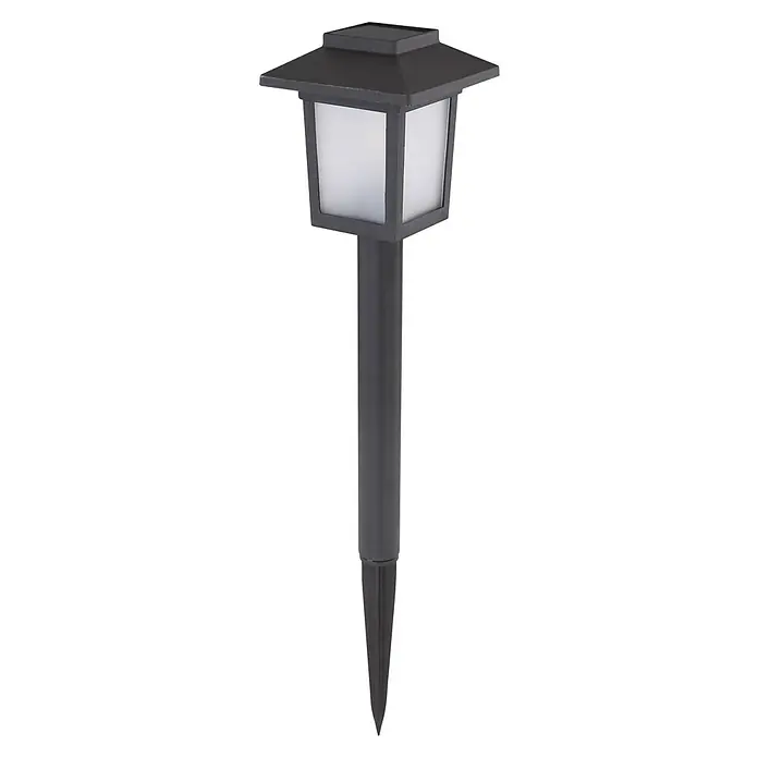 Globo LED-Solar-Dekoleuchte - Schwarz, L x B x H: 8 x 8 x 37 cm, 3 Stk. - Diagonale Ansicht