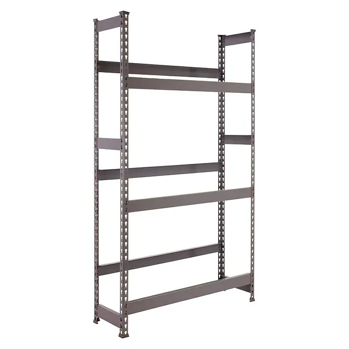 Simonrack Simonbottle Estantería para cajas de bebidas - L x An x Al: 30 x 100 x 180 cm, Capacidad de carga: 100 kg/balda, Número de baldas: 3 ud., Gris - Vista angular