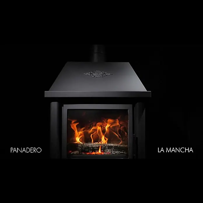 Panadero Estufa de leña La mancha - 9,8 kW, Volumen de calefacción: 280 m³, Negro grafito - LA MANCHA Ecodesign