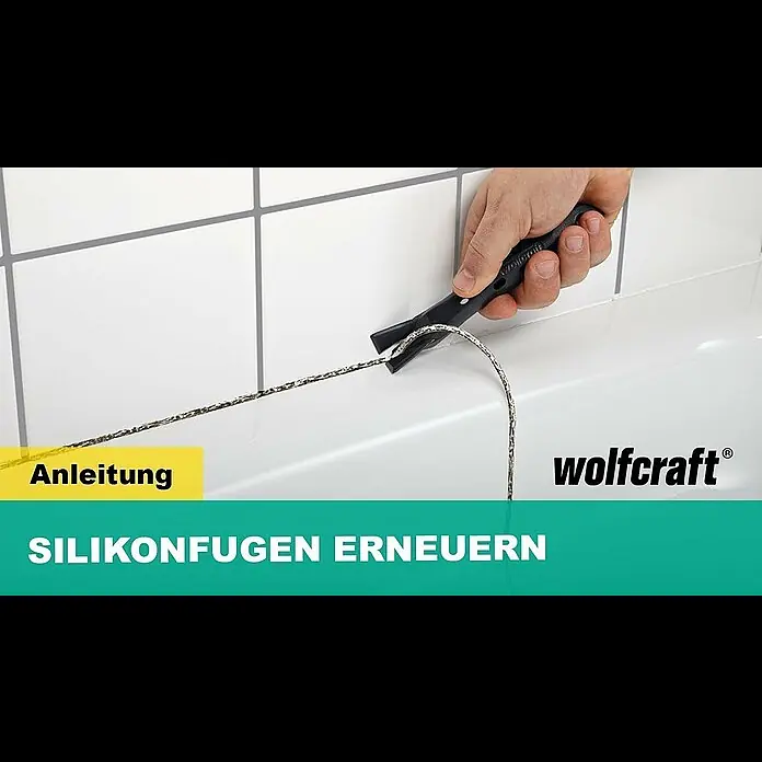 Wolfcraft Reparatur-Set - Geeignet für: Alte Acrylfugen - Silikonfugen erneuern