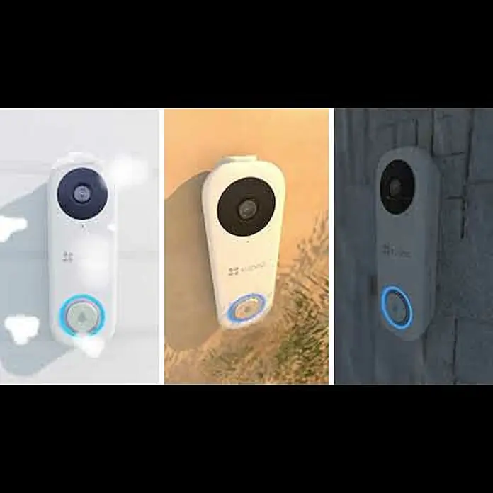 EZVIZ Funk-Video-Türsprechanlage DB1C - L x B x H: 19 x 46 x 128 mm - EZVIZ DB1C | Wi-FI Video Doorbell