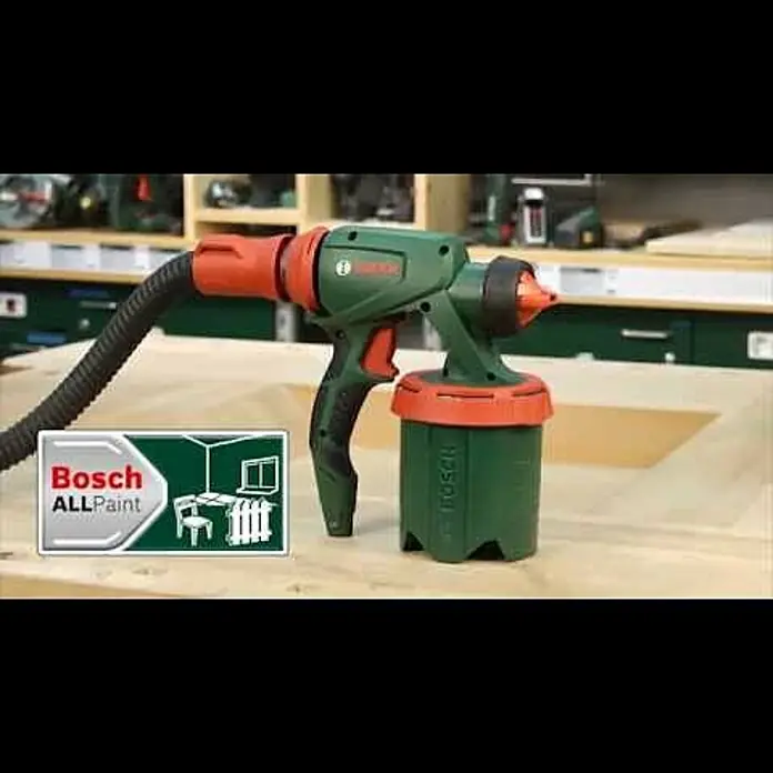 Bosch Farbsprühsystem PFS 5000 E - Geeignet für: Alle Farbarten, Nennaufnahme: 1.200 W, 1.000 ml - Produktvideo Feinsprühsystem PFS 5000 E