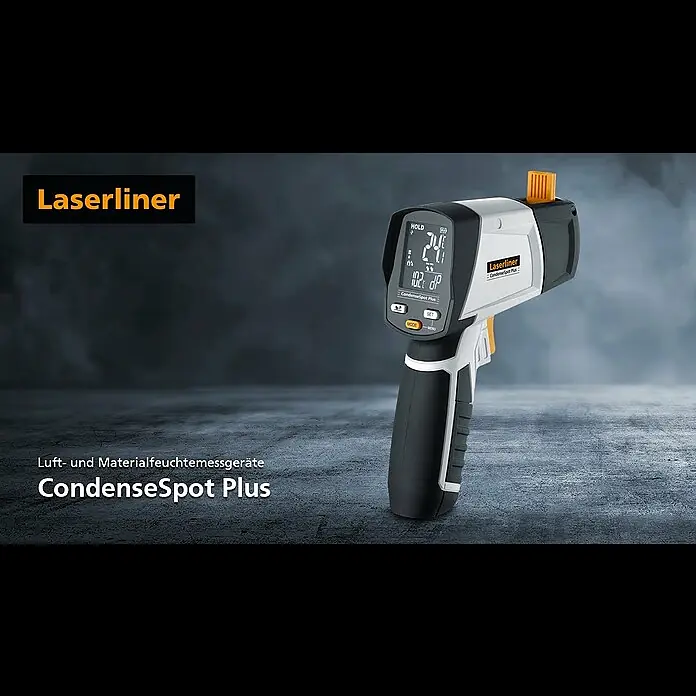 Laserliner Infrarot-Thermometer CondenseSpot Plus - Messbereich Temperatur: -60 °C bis +365 °C (Oberflächen) - Innovation - CondenseSpot Plus - 082.046A