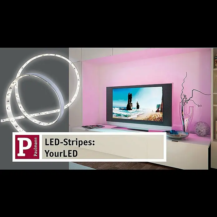 Paulmann Clip-Connector YourLED ECO - 50 cm, Flexibel - Paulmann Licht LED Stripe: Wohnräume verwandeln mit LED-Streifen YourLED