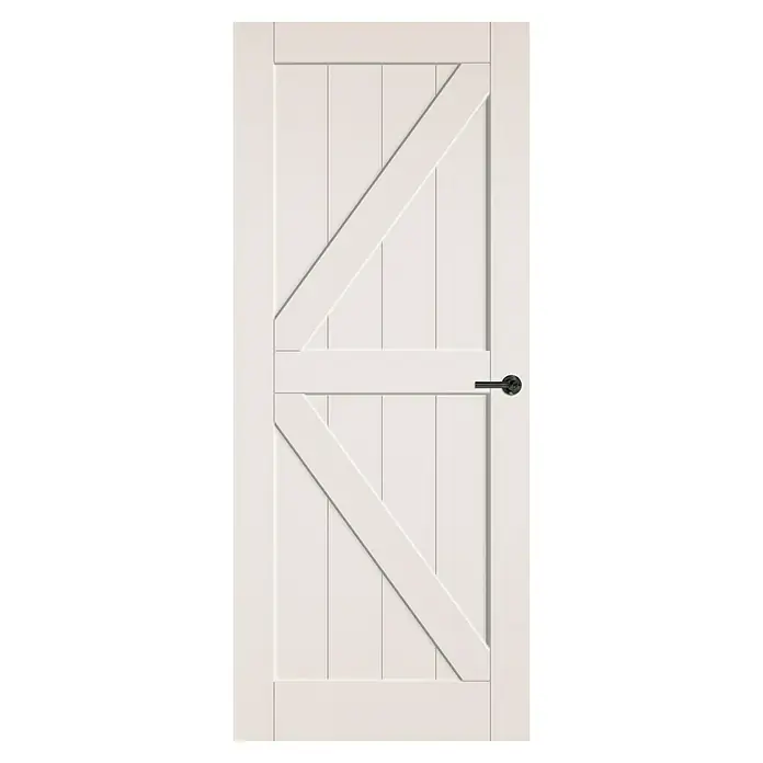Solid Elements Binnendeur SE 6030 - 88 x 211,5 cm, Draairichting: Links- & rechts, Wit, Stomp, Massief - Vooraanzicht