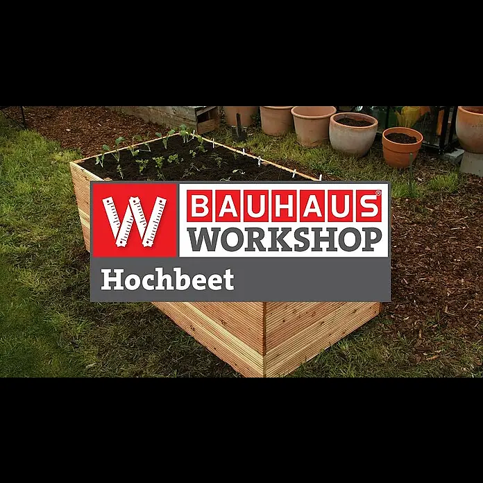 Dobar Kräuterhochbeet - 58 x 38 x 75 cm, Holz, Braun - Hochbeet bauen und bepflanzen [Anleitung] | BAUHAUS Workshop