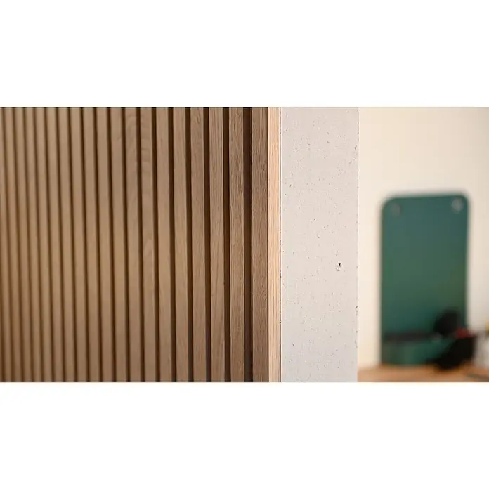 Završna letvica za akustičnu ploču dimljeni hrast - D x Š x D: 300 x 2,7 x 1,9 cm, Dimljeni hrast - Detaljan prikaz