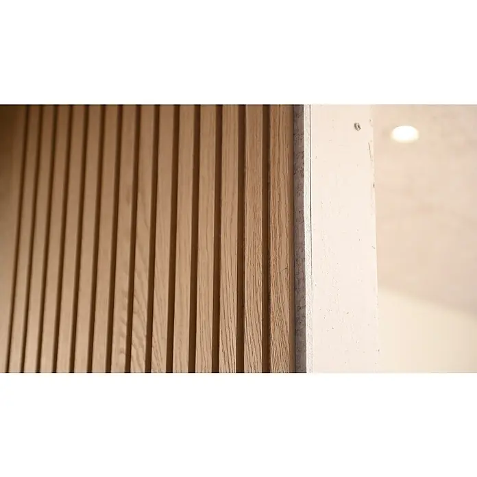Završna letvica za akustičnu ploču dimljeni hrast - D x Š x D: 300 x 2,7 x 1,9 cm, Dimljeni hrast - Detaljan prikaz