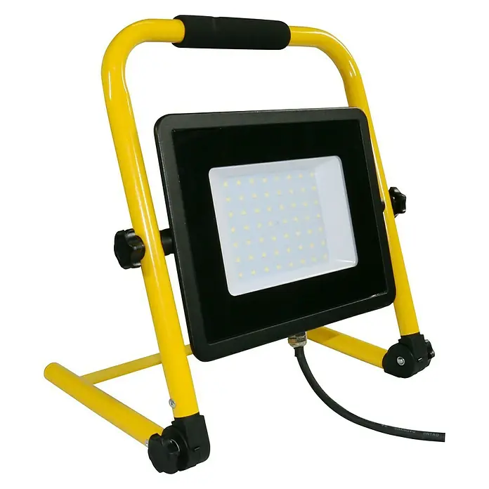 Prijenosni LED reflektor - 30 W, Žuto-crne boje, IP65 - Dijagonalni pogled