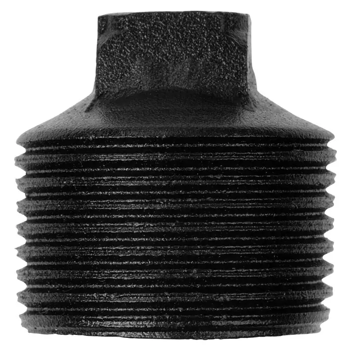 Walteco Rusticline Verschraubung Tube - Stahl, Schwarz, 2 Stk. - Vorderansicht