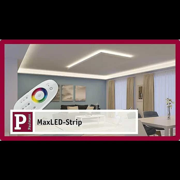 Paulmann LED-Band MaxLED 1000 - 1 m, Tageslichtweiß, 11,5 W - Paulmann Licht indirekte blendfreie LED Raumbeleuchtung mit MaxLED Stripes