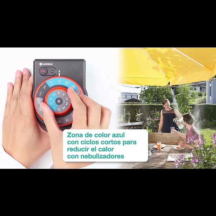 Gardena Programador de riego Easy Plus - Tiempo de riego: 1 - 120 min - Easy plus