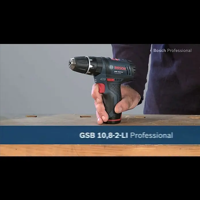 Bosch Professional Akku-Schlagbohrschrauber GSB 12V-15 - 12 V, Ohne Akku, Leerlaufdrehzahl: 0 U/min - 1.300 U/min - Bosch Akku-Schlagbohrschrauber GSB 10,8-2-LI Professional