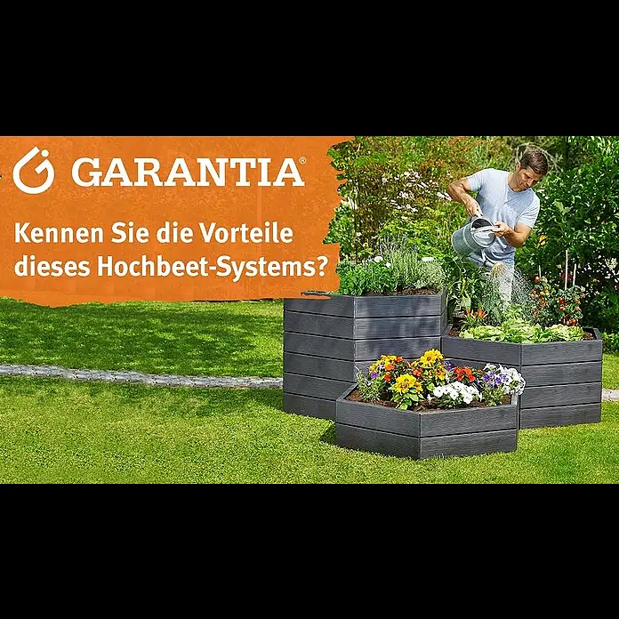 Garantia Hochbeet-Erweiterung Verlängerungsset - Passend für: Garantia Hochbeet Ergo, L x H: 55 x 25 cm - Vorteile und Aufbau des Ergo Hochbeet Systems