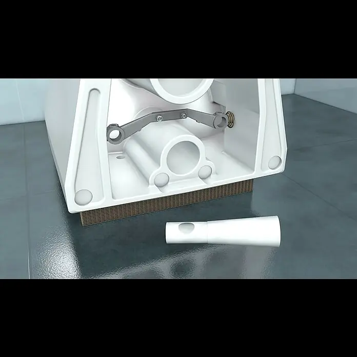 Duravit Starck 2 Wand-WC - Mit Spülrand, Ohne Spezialglasur, Spülform: Tief, WC Abgang: Waagerecht, Weiß - Wand-WC Befestigung Durafix