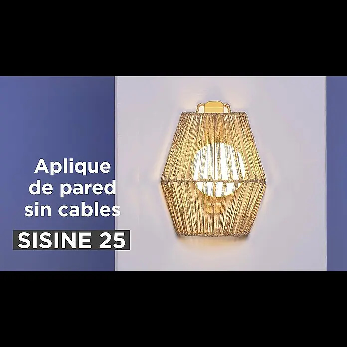 New Garden Aplique para exterior Sisine - 9 W, L x An x Al: 11,5 x 14,5 x 24,5 cm, Marrón - Aplique de pared sin cables Sisine